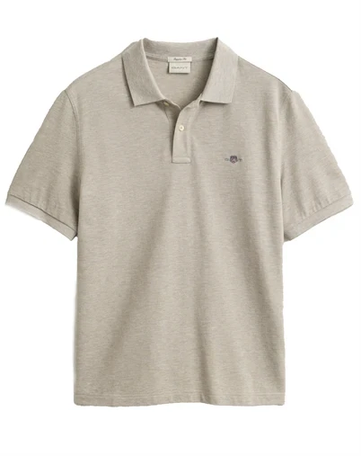Gant - Reg Shield Polo - Oat Melange
